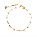 STAINLESS STEEL ANKLET WITH COLORFUL STONE BEADS_CWAJE4612