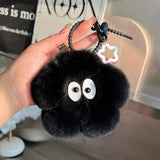 CUTE FLOWER PLUSH BALL BAG CAR KEYCHAIN PENDANT_CWMM2532