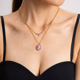 NICHE RETRO DOUBLE LAYERED CLAVICLE CHAIN_CWAJE1431