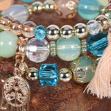 Womens Tassel Handmade Beaded Bracelet