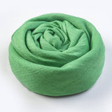 SOLID COTTON LINEN SCARF FOR WOMEN SUMMER SUN PROT_CWASC1451