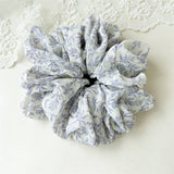 Ink Print Wide Hair Scrunchie High Elastic_Cwaha07607