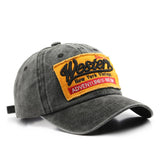 SPRING AUTUMN WASHED LETTER PATCH BASEBALL HAT CWAH1288