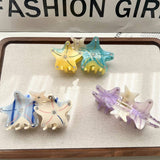 3D STARFISH ACETATE HAIR CLAW THICK HAIR BUN CLIP_CWAHA5970