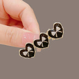 BLACK HEART DUCKBILL CLIP SIDE CLIP BANGS HAIRPIN_CWAHA4712