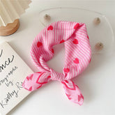 COTTON LINEN FLORAL SQUARE SCARF FOR WOMEN_CWASC0852