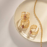 NATURAL STONE LUXURY FASHIONABLE NON FADING RING_CWAJE1385