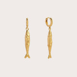 STAINLESS STEEL FASHION RETRO FISH EARRINGS_CWAJE5124
