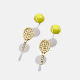 SPORTS SERIES TENNIS FOOTBALL STUD EARRINGS_CWAJE5066