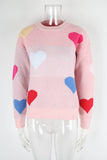 Valentines Day Small Heart Pullover Sweater