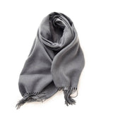 FASHION SCARF SOFT FAUX CASHMERE WITH TASSELS_CWASC0174