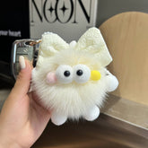 CUTE BOWKNOT BIG EYES CAR KEYCHAIN PLUSH PENDANT_CWMM2518