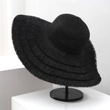 SUMMER TRAVEL STRAW HAT WOMENS LARGE BRIM CASUAL_CWAH1172