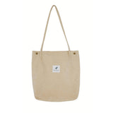 Cwab3911_Corduroy Snap-Button Large-Capacity Shoulder Bag