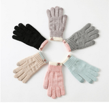 Women Winter Knit G Ves Touchscreen Full Finger_Cwag0523