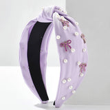 SOLID COLOR PEARL BOW KNOTTED WIDE BRIM HEADBAND_CWAHA2606