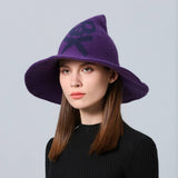 Cwah1681_Halloween Skull Knitted Wizard Hat
