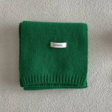 100% WOOL AURORA BLUE KNIT SCARF SOFT WARM_CWASC2285