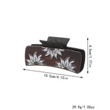 Western Cowgirl Hair Claw -Horsehair Leather Clip_Cwaha07309