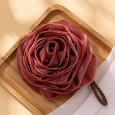 75G BATH BALL ROSE BATH FLOWER BATH BALL BATH POUF_CWMM3338