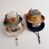 CARTOON CHILDRENS COLOR MATCHING FISHERMAN HAT_CWAH2868