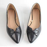 Women Pointed Bow Soft Sole Flat Shoes