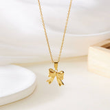 Versatile Zircon Hollow Butterfly Necklace