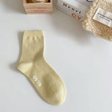 NEW AUTUMN AND WINTER LETTER SMILEY FACE SOCKS_CWMS0909