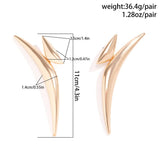 SIMPLE DESIGN POINTED EARRINGS_CWAJE1150