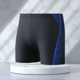 MENS HIGH WAIST QUICK DRY SWIM TRUNKS PLUS SIZE_CWMM6765