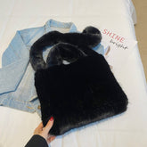 PLUSH TOTE BAG WOMEN LARGE SHOULDER CROSSBODY_CUAB00561