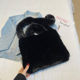 PLUSH TOTE BAG WOMEN LARGE SHOULDER CROSSBODY_CUAB00561