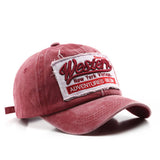 SPRING AUTUMN WASHED LETTER PATCH BASEBALL HAT CWAH1288