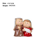 NATIVITY SCENE RESIN CHRISTMAS TABLE DECOR_CWMM9874