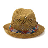 SPRING AND SUMMER HAND KNITTED PANAMA HAT_CWAH1255