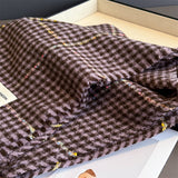 Houndstooth Pattern Winter Warm Cashmere Scarf_Cwasc03266