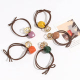 DOUBLE LAYER HOLLOW SQUARE RHINESTONE HAIR ROPE_CWAHA2335