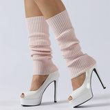 Warm Ballet Leggings High Elastic Stacked Socks_Cwms0748