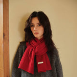 Wool Cable Knit Scarfsoft Double-Sided Wrap_Cwasc2310