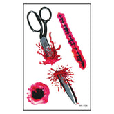 HALLOWEEN SCAR TATTOOS BLOODY WOUND STICKERS_CWMM8377