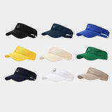 CUTE SMILE EMBROIDERED VISOR SUMMER SUN HAT_CWAH3289