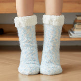 Women Plush Snow Socks Plush Indoor Slippers_Cwms0712