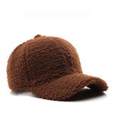 Vintage Fleece Baseball Cap Warm Winter Hat_Cwah04794