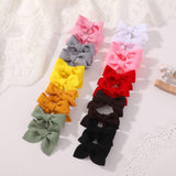 HANDMADE BABY BOW HAIR CLIP WITH CORN WEAVE FABRIC_CWAHA6737