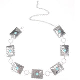 Vintage Geometric Square Women'S Waist Chain_Cwabe0624