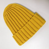 Cwah04351_Kids Solid Color Knit Beanie Hat Winter