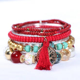 BOHEMIAN MULTI LAYERED TASSEL BRACELET_CWASC0689