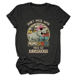 STYLISH WOMENS TEE DONT MESS WITH PRINT_CWTTS1524