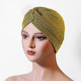 CLASSIC GOLD SHINY POLYESTER HEADBAND_CWASC2448