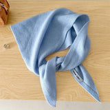 100% Wool Triangle Scarf Warm Knit Shawl_Cwov00262
